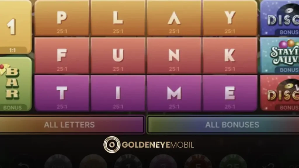 Golden eye mobil funky time oyunu